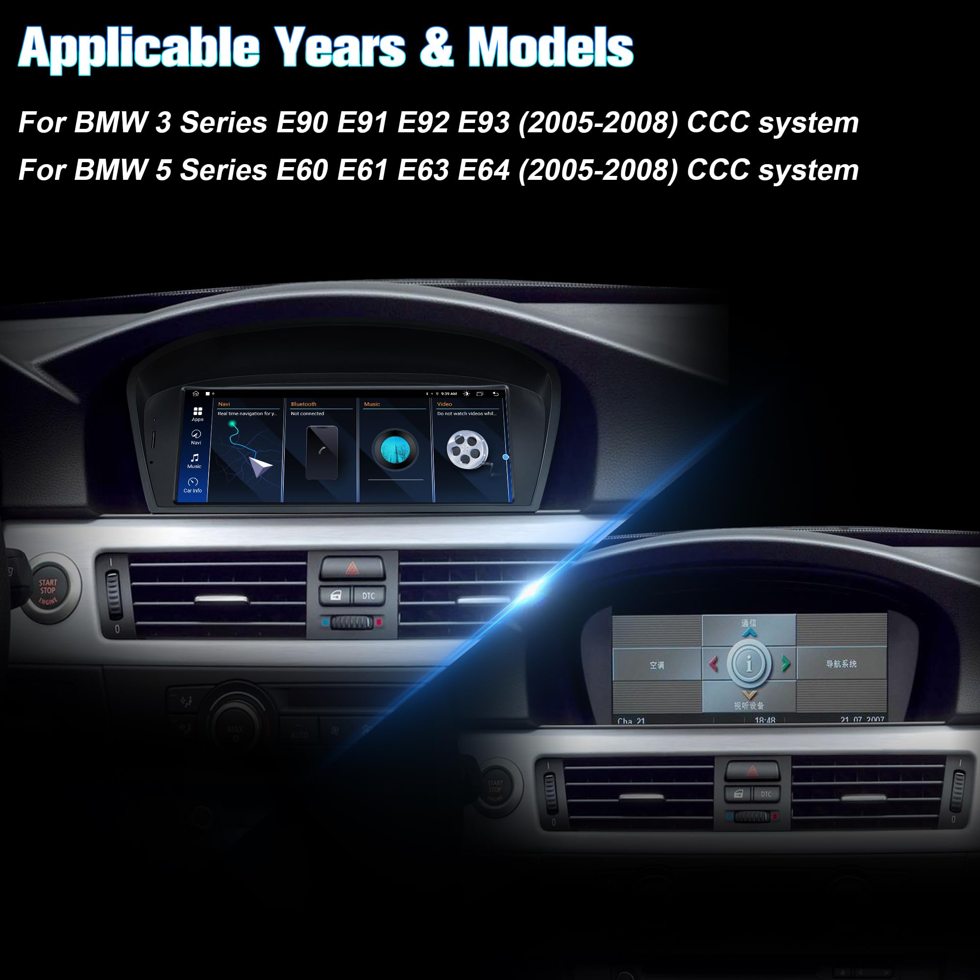 Amazon.com: Stereo Screen for E60 E90 CCC: 4+64G Car Stereo with